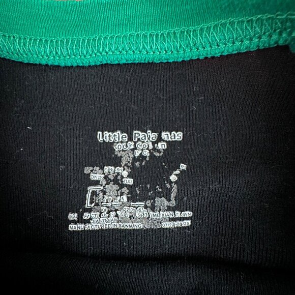 Kids Reindeer Christmas Pajamas Set Size 6 Little Pajamas Cotton Black & Red Pla - Picture 3 of 9